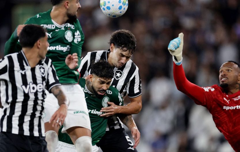 Botafogo segura Palmeiras e ajuda Flamengo, novo líder do Brasileirão