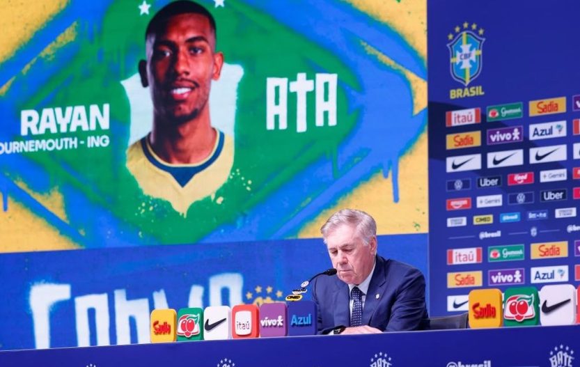 Ancelotti anuncia 26 convocados para amistosos da seleção brasileira