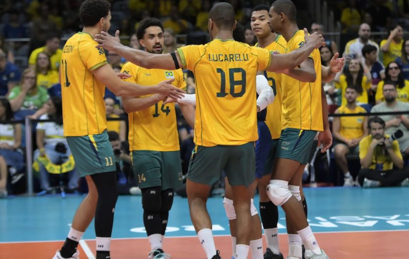 Brasil vence Venezuela e está no mundial de vôlei masculino
