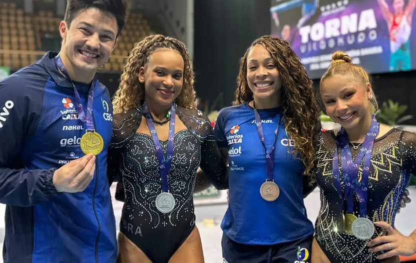Brasil fecha Copa do Mundo de ginástica com mais cinco pódios
